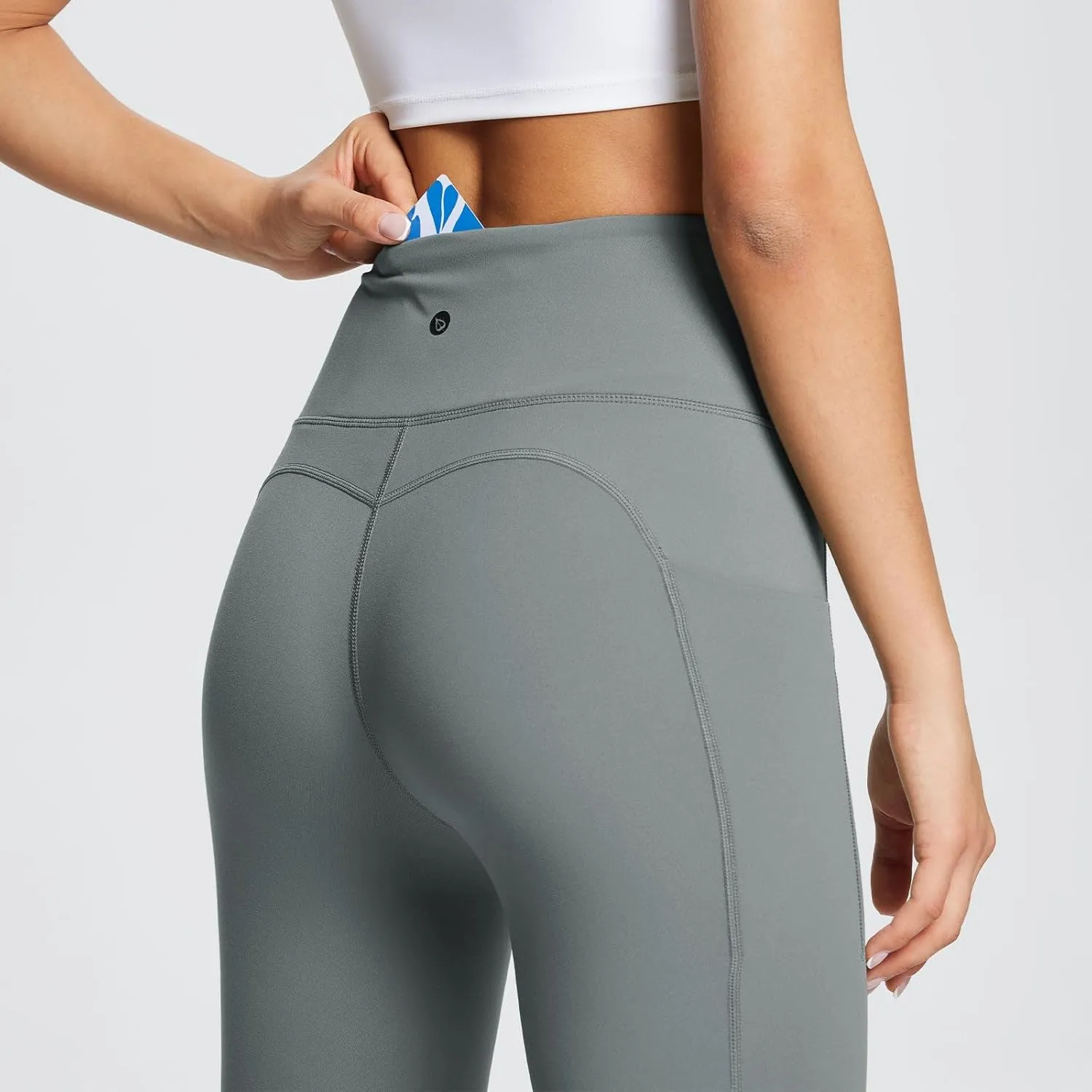 baleaf Women's Leggings with Pockets Tummy Control Workout High Waisted Athletic Running 7/8 Ultra Soft Gym Yoga Ankle Pants