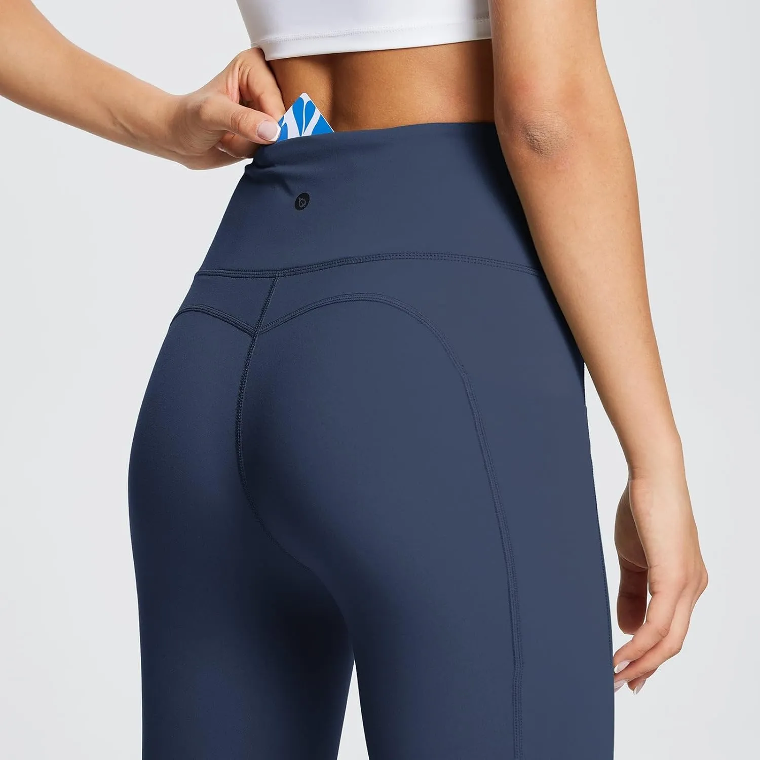baleaf Women's Leggings with Pockets Tummy Control Workout High Waisted Athletic Running 7/8 Ultra Soft Gym Yoga Ankle Pants