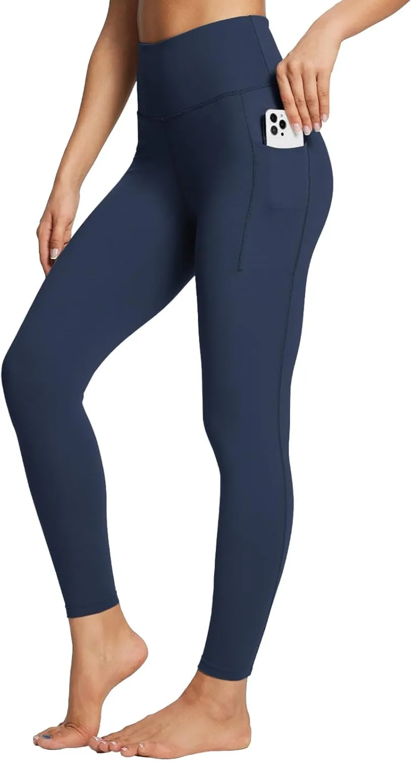 baleaf Women's Leggings with Pockets Tummy Control Workout High Waisted Athletic Running 7/8 Ultra Soft Gym Yoga Ankle Pants