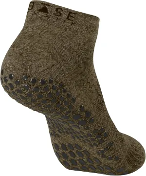 Base 33 Low Rise Grip Socks for Pilates, Barre, Martial Arts, Non-Slip Yoga Socks for Women and Men