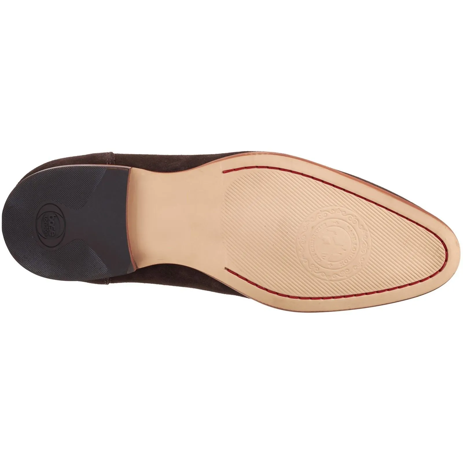 Base London Bruno Leather Men's Burnt Brown Loafers