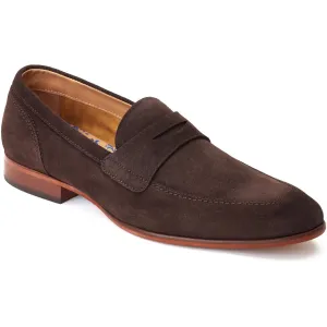 Base London Bruno Leather Men's Burnt Brown Loafers