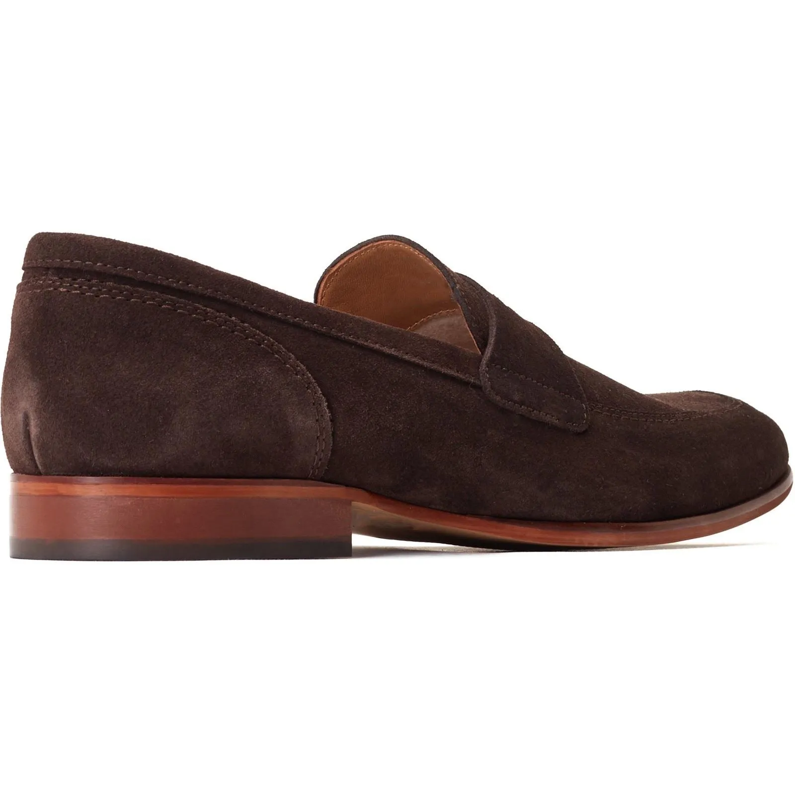 Base London Bruno Leather Men's Burnt Brown Loafers
