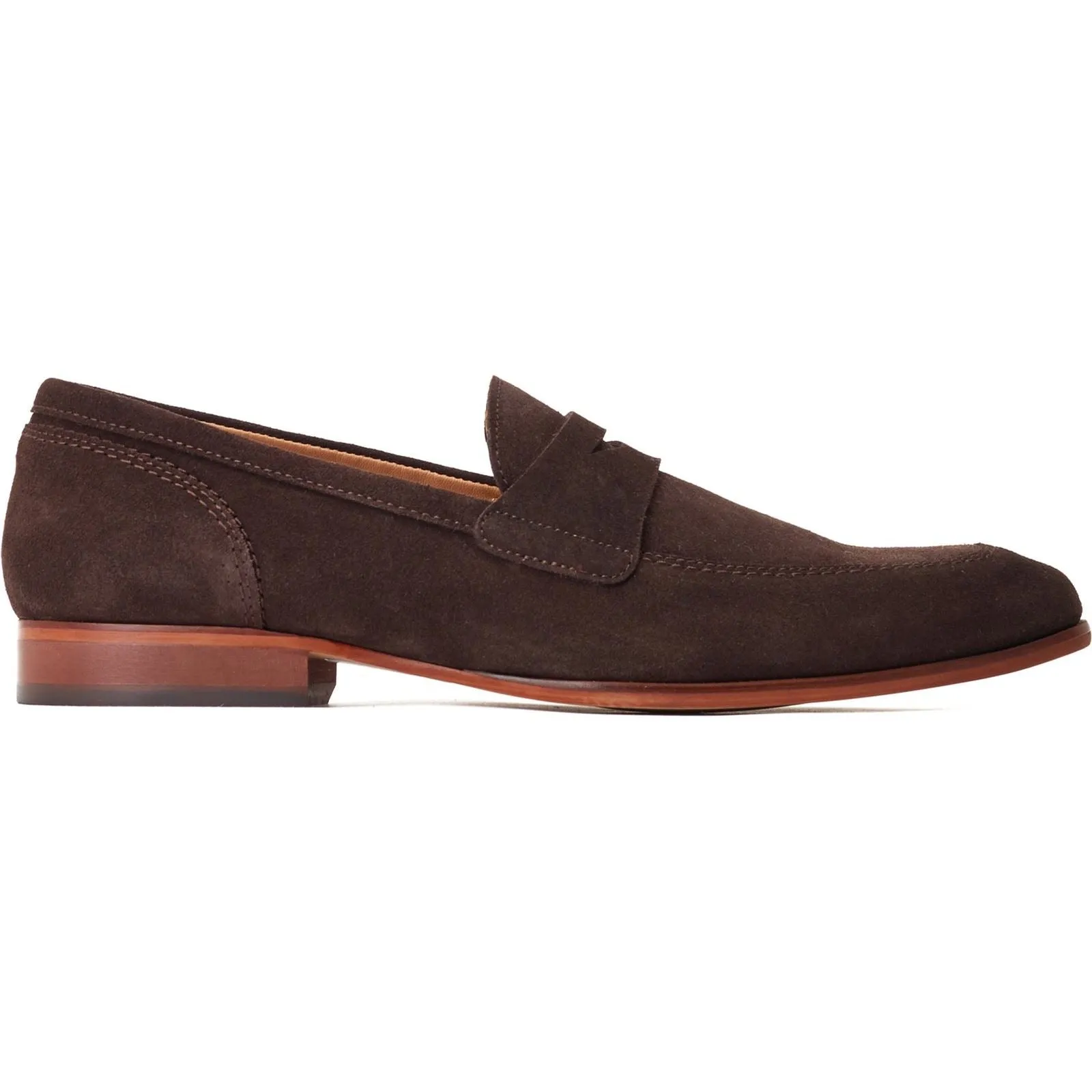 Base London Bruno Leather Men's Burnt Brown Loafers