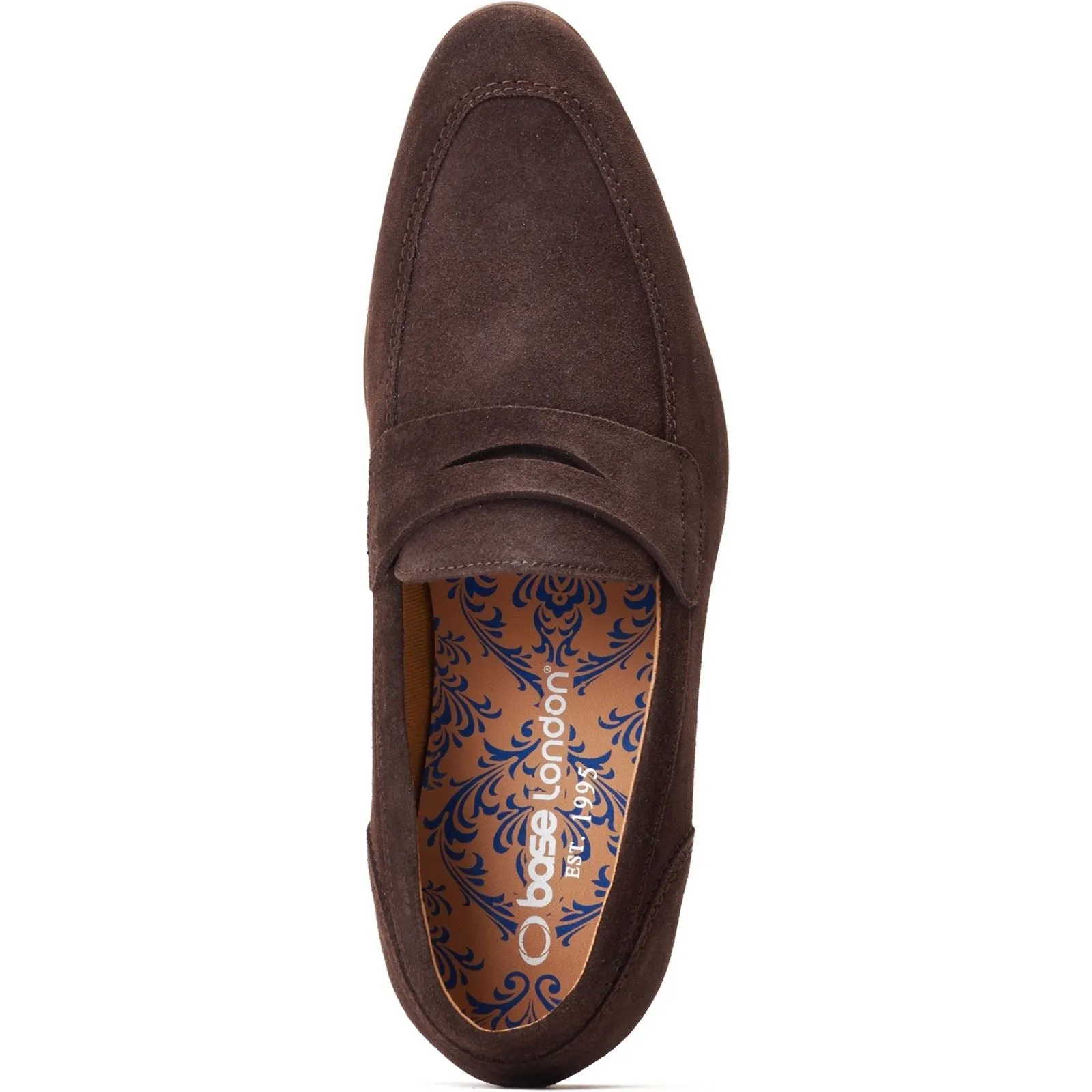 Base London Bruno Leather Men's Burnt Brown Loafers