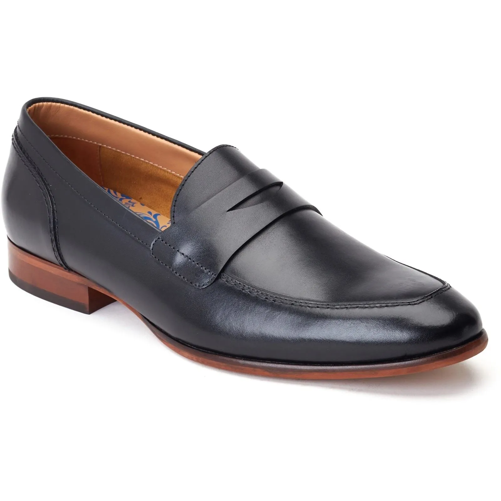Base London Men's Bruno Penny Loafer in Black