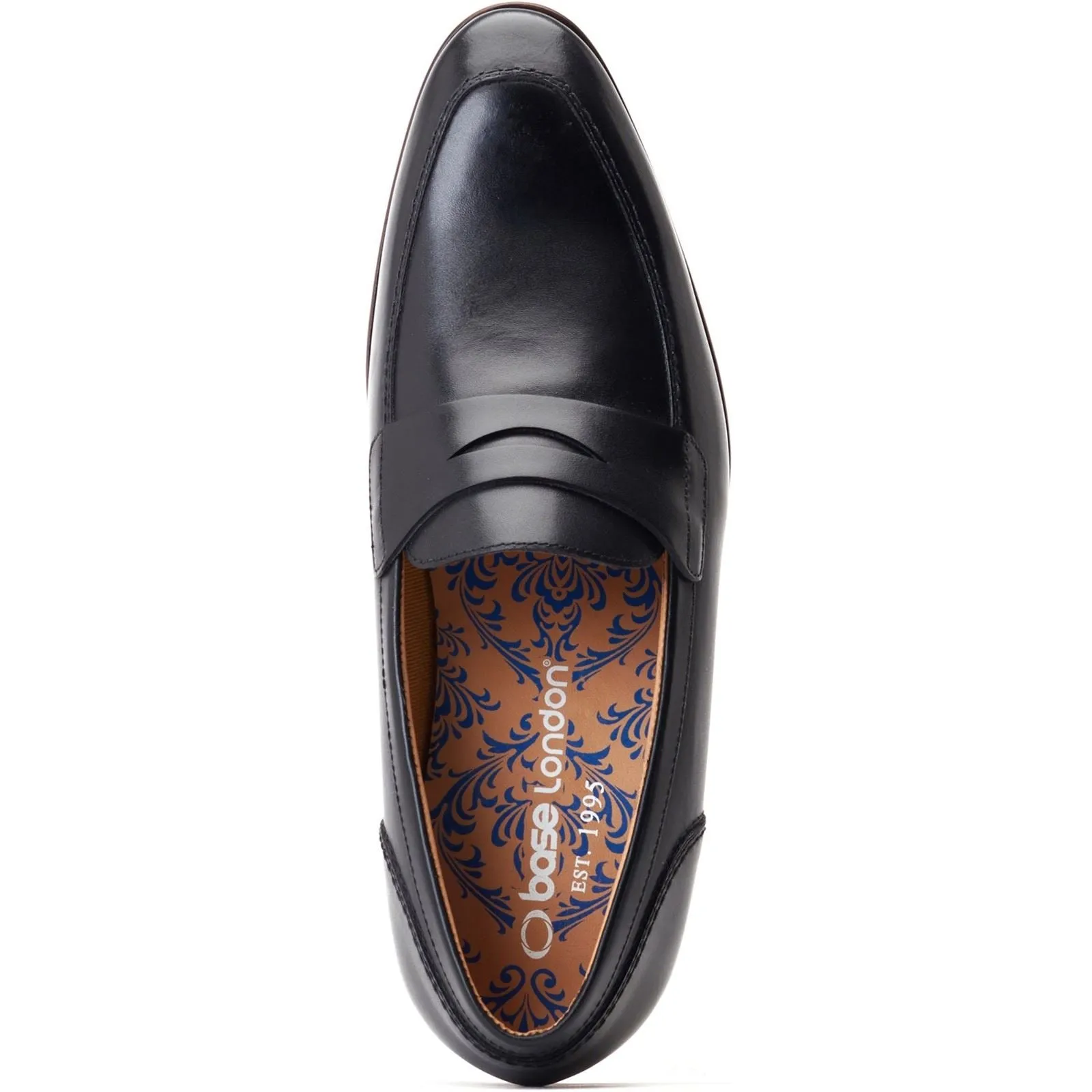 Base London Men's Bruno Penny Loafer in Black