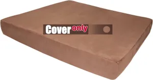 Big Barker Replacement Suede Cover for XL Sleek Dog Bed, Khaki