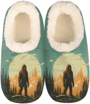 Bigfoot Home Slippers Women Men, Fluffy Slippers, Warm Fleece Lined Shoes Cozy Plush Non-Slip House Slippers for Indoor and Outdoor