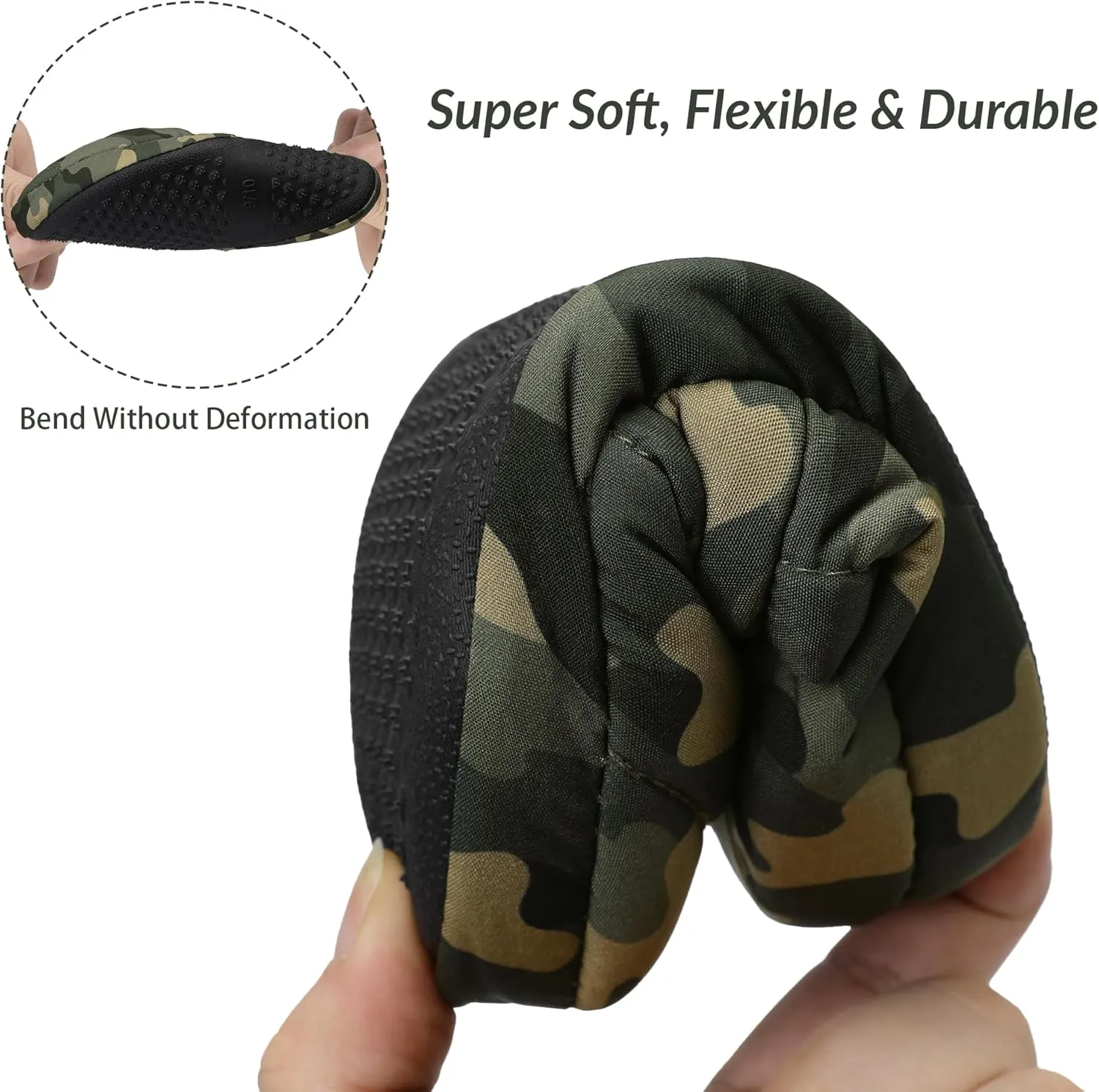Bigwow Toddler Boys Girls Camo Slippers Little Kid Slip On House Slipper with Memory Foam Non Slip Cozy Warm Indoor Outdoor Shoes