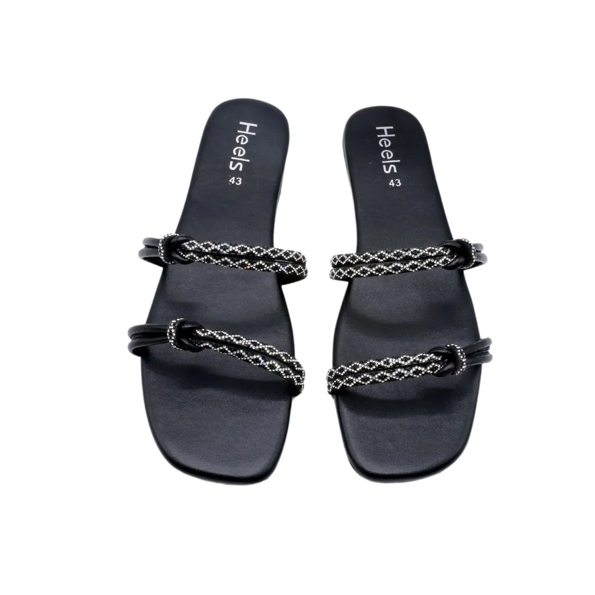 Black Fancy Slipper LRG042069