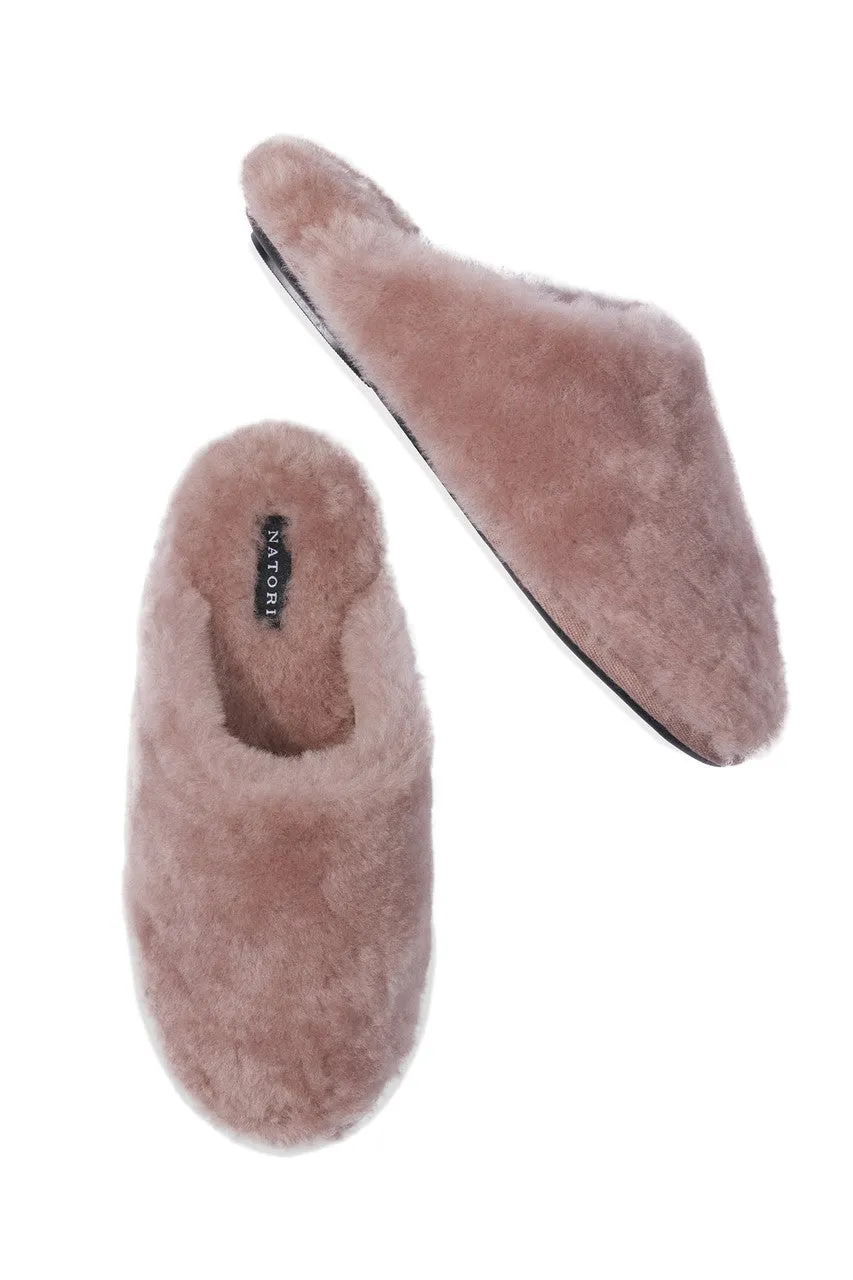 Bliss Genuine Shearling Slide