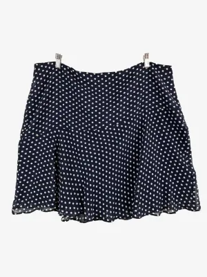 Boden Navy Soft Floral Mini Skirt Size 22