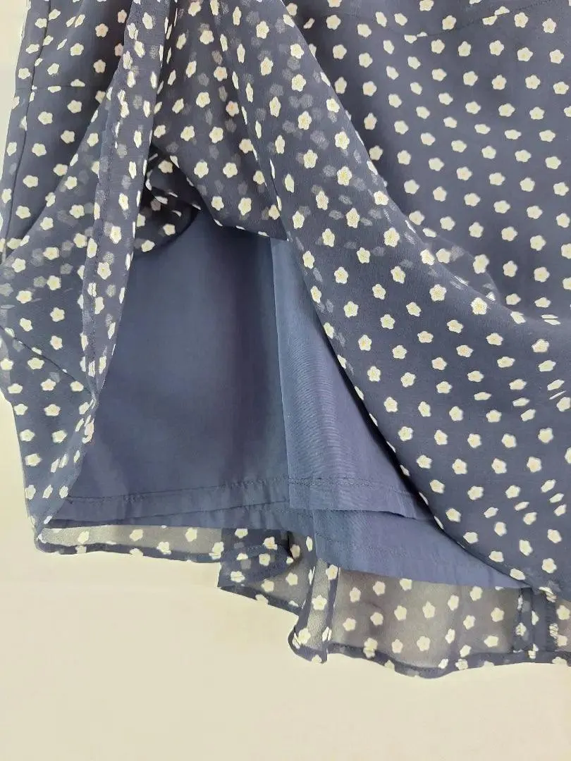 Boden Navy Soft Floral Mini Skirt Size 22