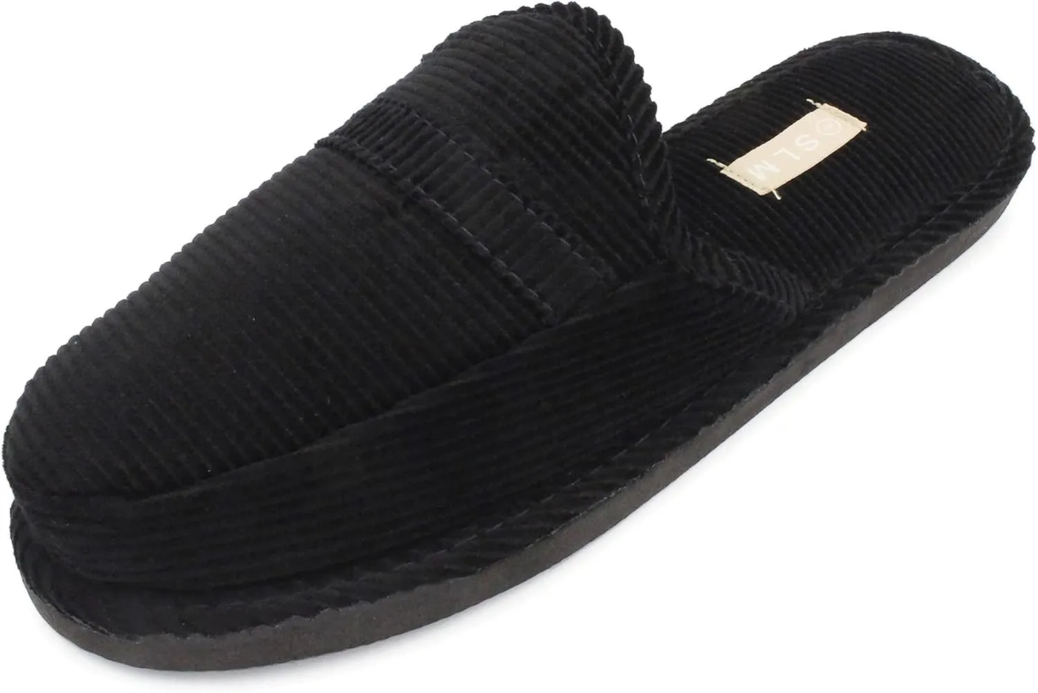 Bright Men's Open Back Slip On Corduroy House Slippers