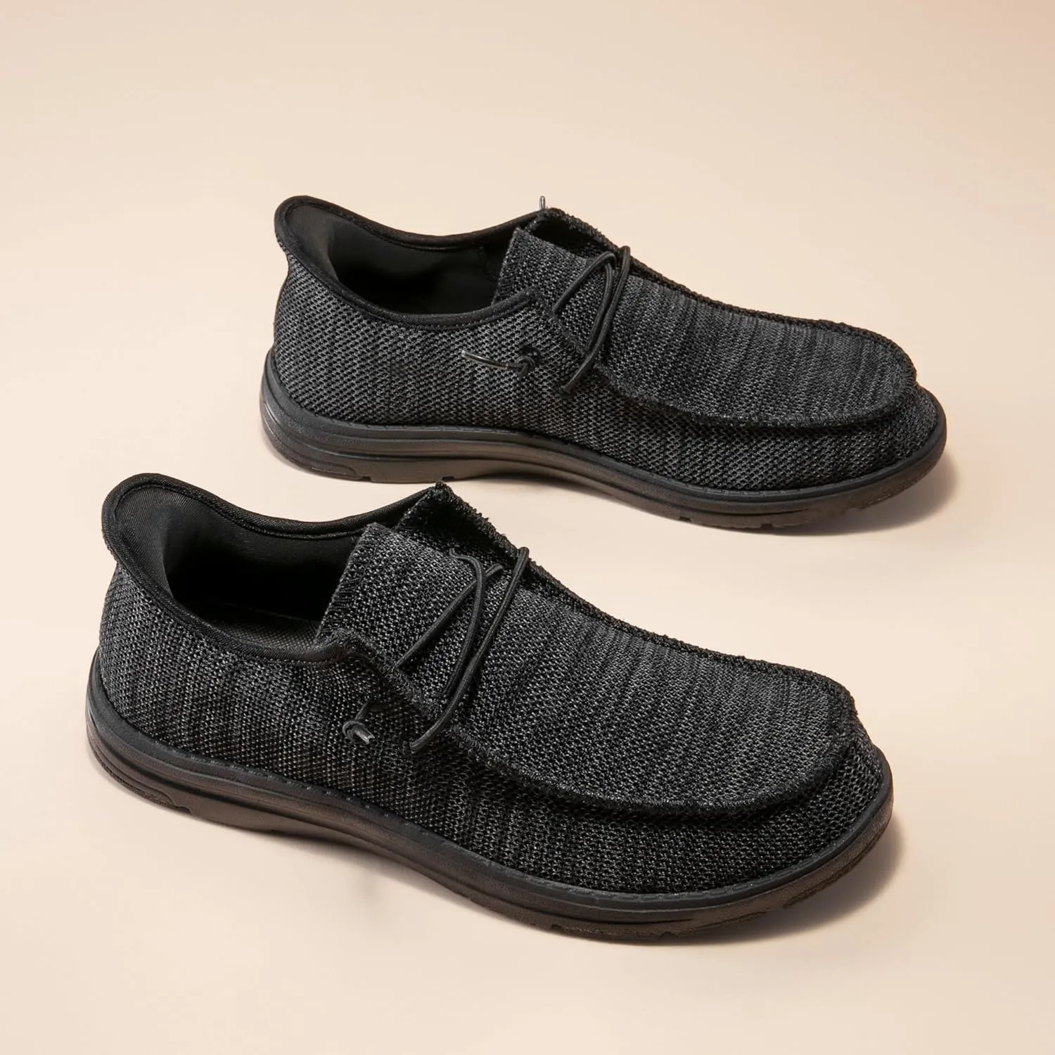 Bruno Marc Hands Free Mens Casual Loafers, Men's Stretch Lace Up Slip On Shoes, Arch Support Non Slip Barefoot Shoes for Men, Comfortable & Light-Weight