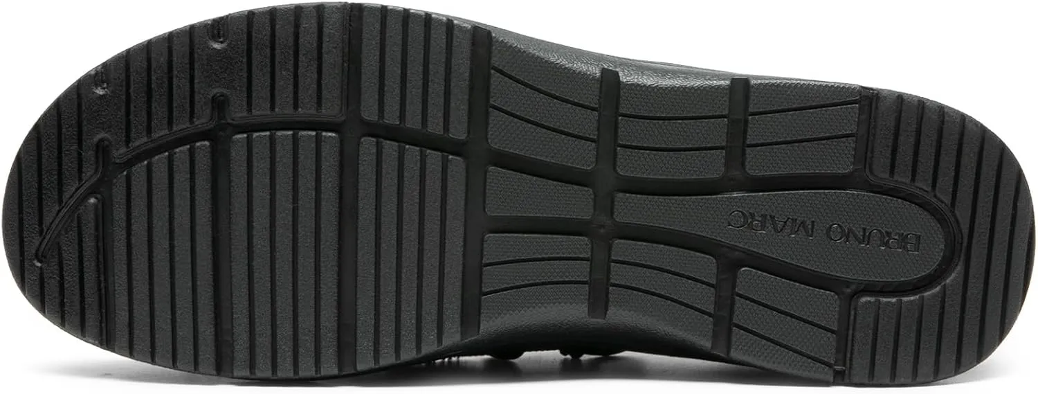 Bruno Marc Hands Free Mens Casual Loafers, Men's Stretch Lace Up Slip On Shoes, Arch Support Non Slip Barefoot Shoes for Men, Comfortable & Light-Weight
