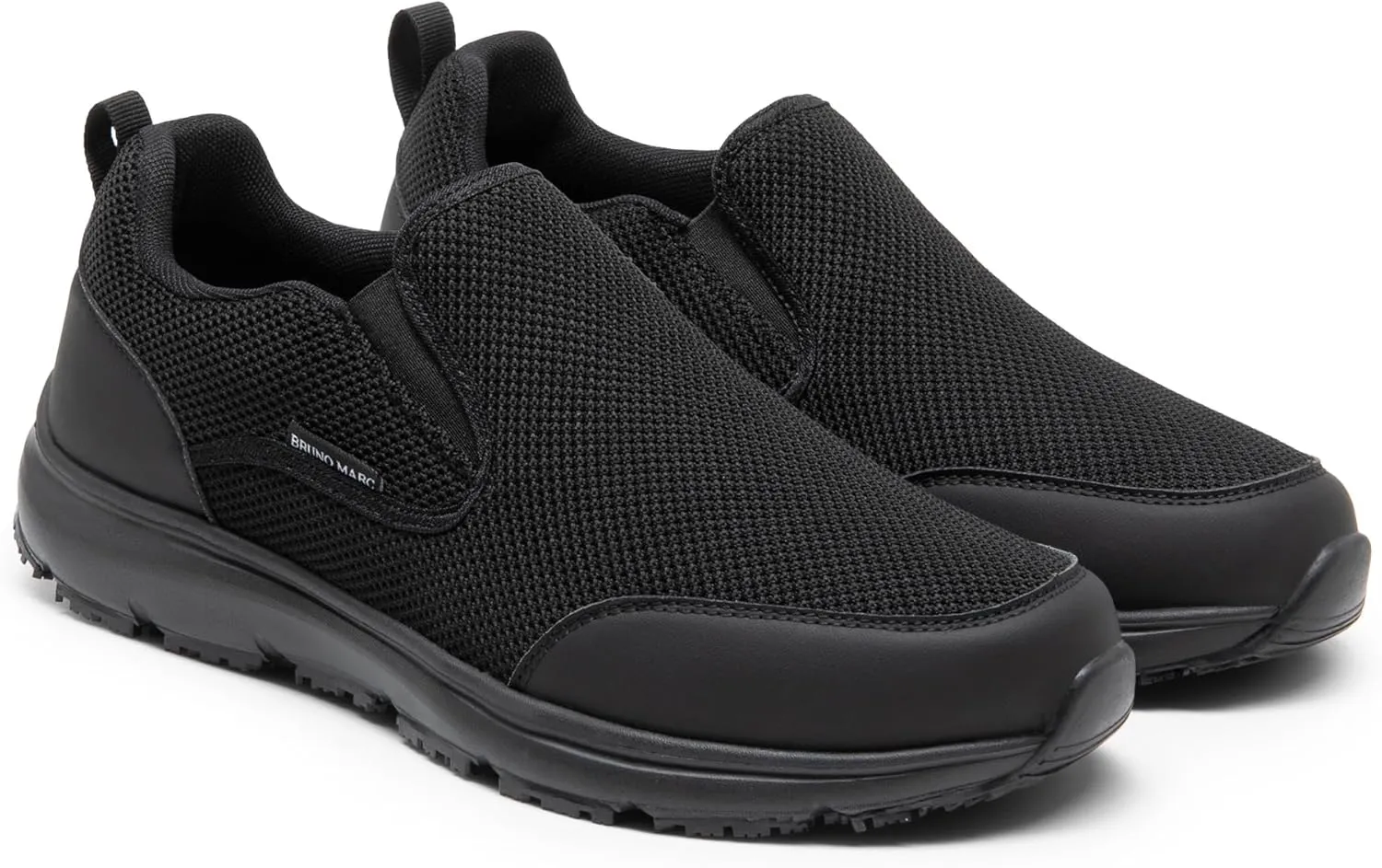Bruno Marc Men's Work Shoes Non Slip Shoes, Slip-on Lightweight Restaurant or Food Service Loafers