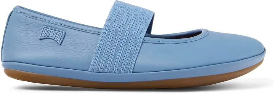 Camper Right Leather Mary Jane Flats for Girls - Ultra-Comfortable Ballerina Shoes with Comfort Footbed, Leather Lining, and Flexible Rubber Outsole
