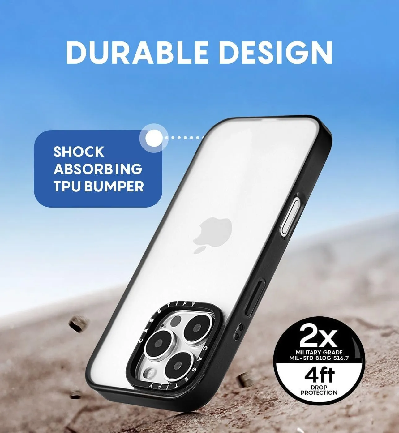 CASETiFY Compact iPhone 15 Pro Max Case [4 ft. 2X Military Grade Drop Protection/Slim/Lightweight] - Cheetah Paradise Pink - Clear Black