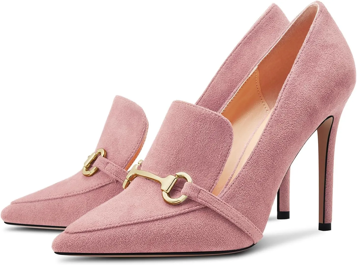 Castamere Womens High Stiletto Heel Pointed Toe Slip-on Pumps Wedding Office 3.9 Inches Heels