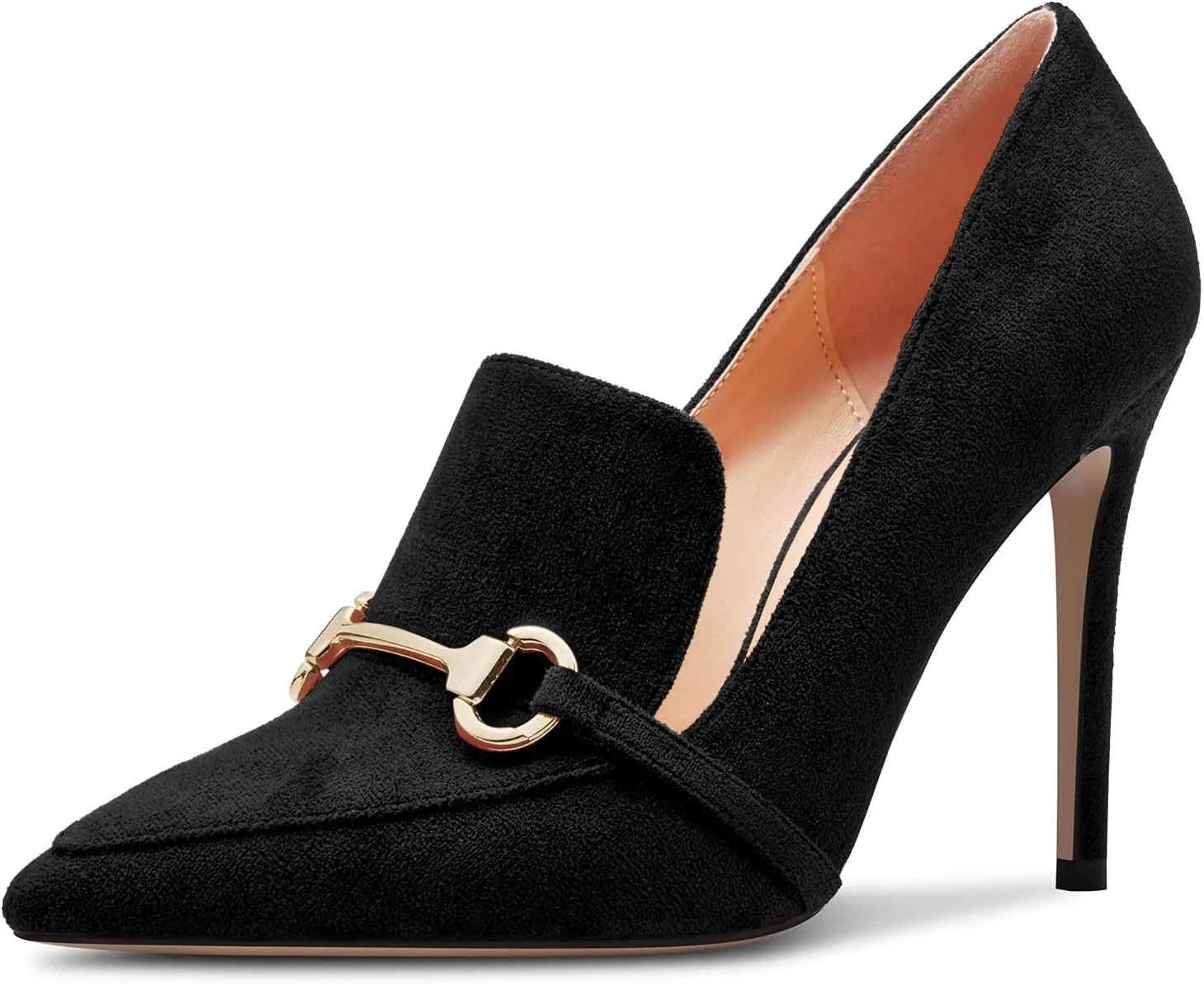 Castamere Womens High Stiletto Heel Pointed Toe Slip-on Pumps Wedding Office 3.9 Inches Heels