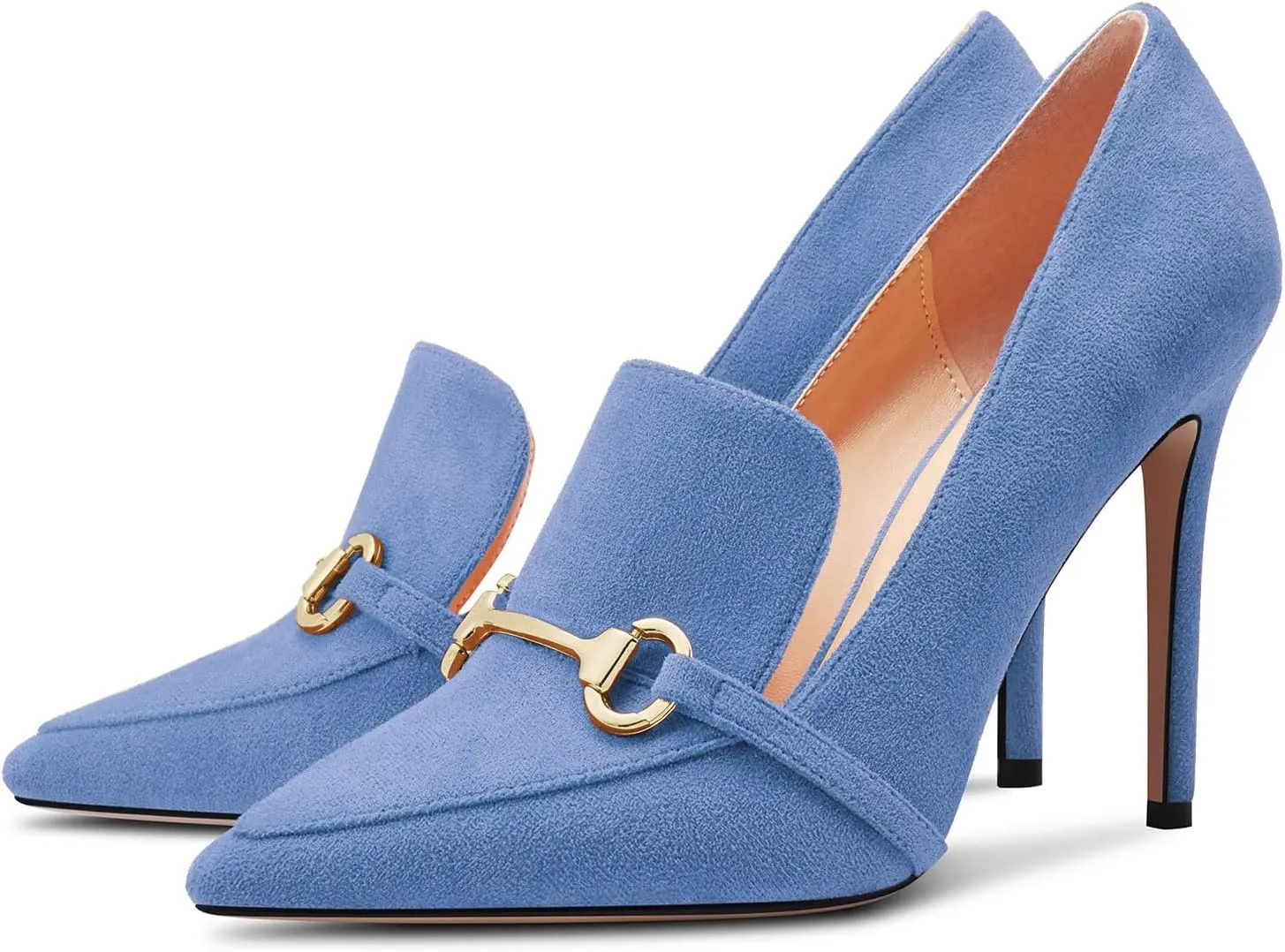 Castamere Womens High Stiletto Heel Pointed Toe Slip-on Pumps Wedding Office 3.9 Inches Heels