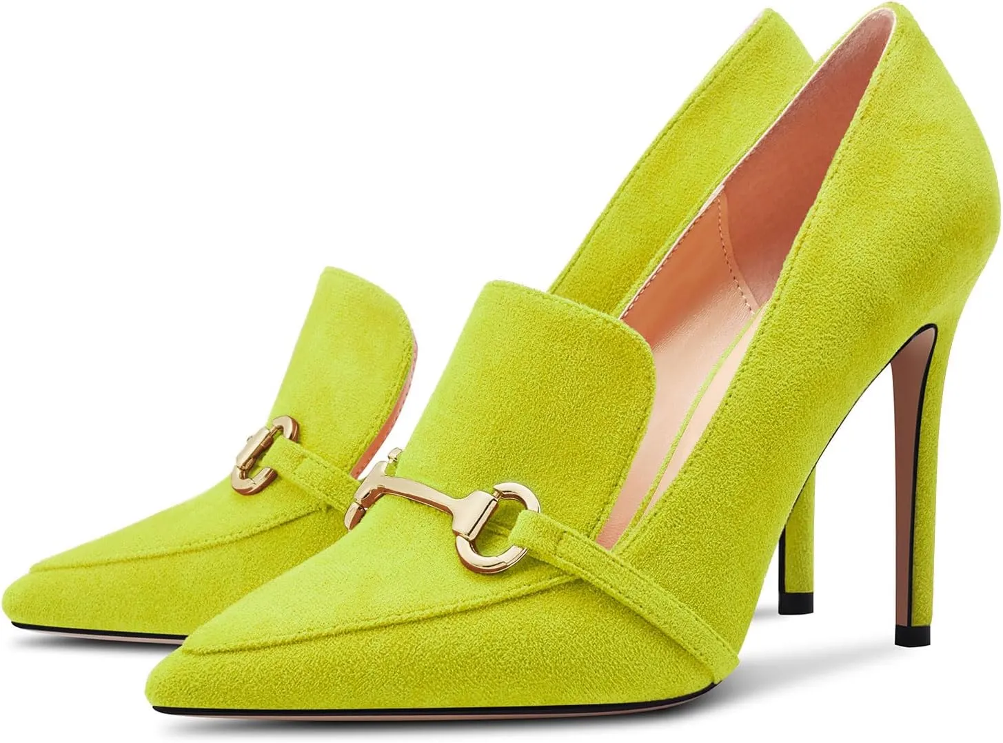 Castamere Womens High Stiletto Heel Pointed Toe Slip-on Pumps Wedding Office 3.9 Inches Heels