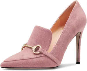 Castamere Womens High Stiletto Heel Pointed Toe Slip-on Pumps Wedding Office 3.9 Inches Heels