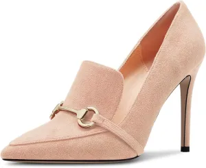 Castamere Womens High Stiletto Heel Pointed Toe Slip-on Pumps Wedding Office 3.9 Inches Heels