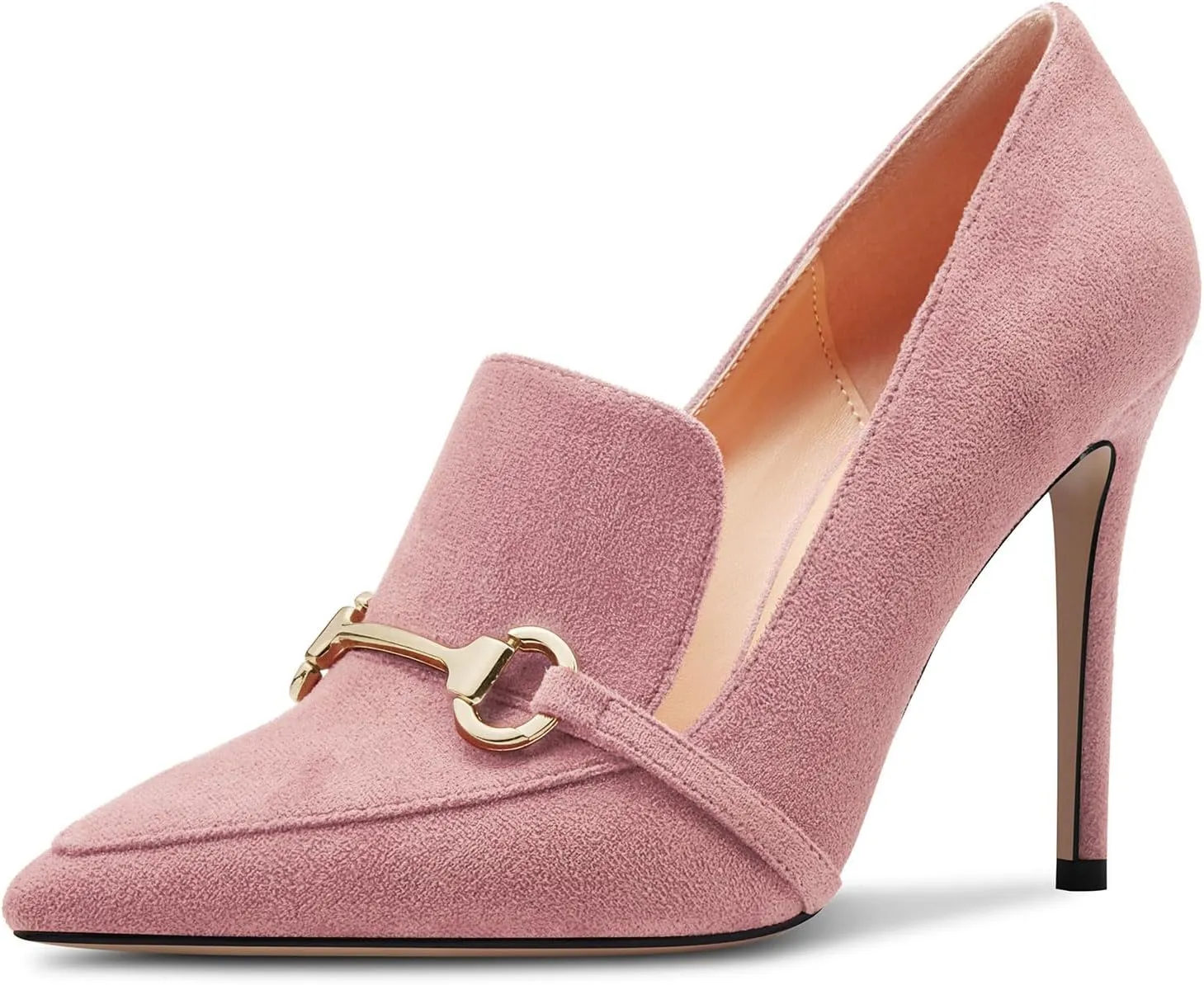 Castamere Womens High Stiletto Heel Pointed Toe Slip-on Pumps Wedding Office 3.9 Inches Heels