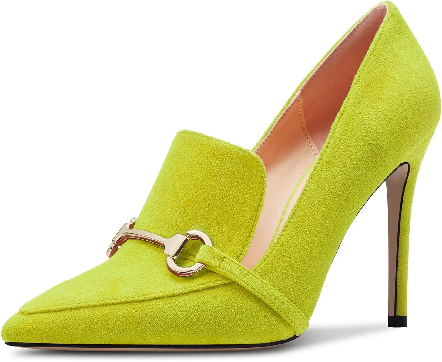 Castamere Womens High Stiletto Heel Pointed Toe Slip-on Pumps Wedding Office 3.9 Inches Heels