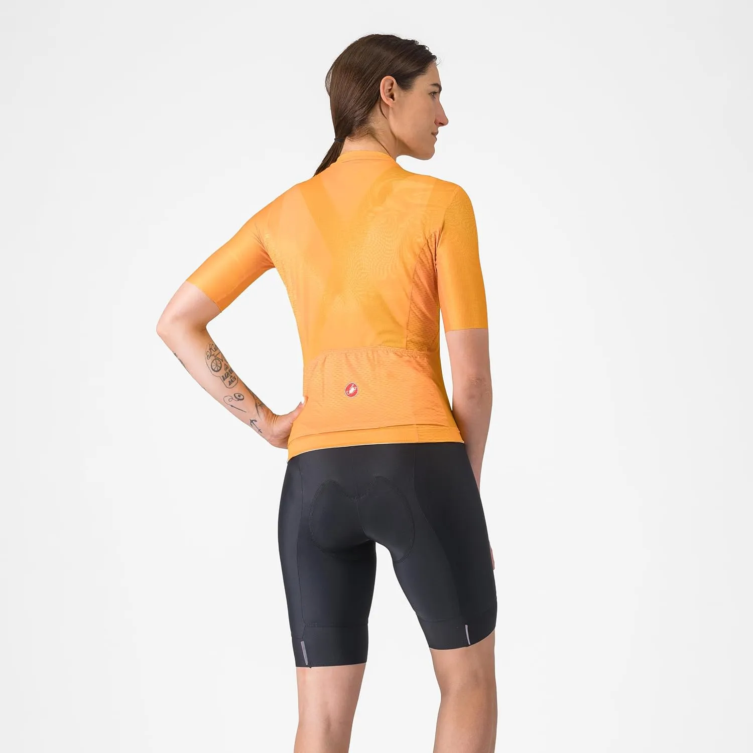 CASTELLI Women’s Prima 2 DT Bibshort, Endurance Shorts for Road & Gravel Biking with Seat Pad & High-Visibility Reflectivity