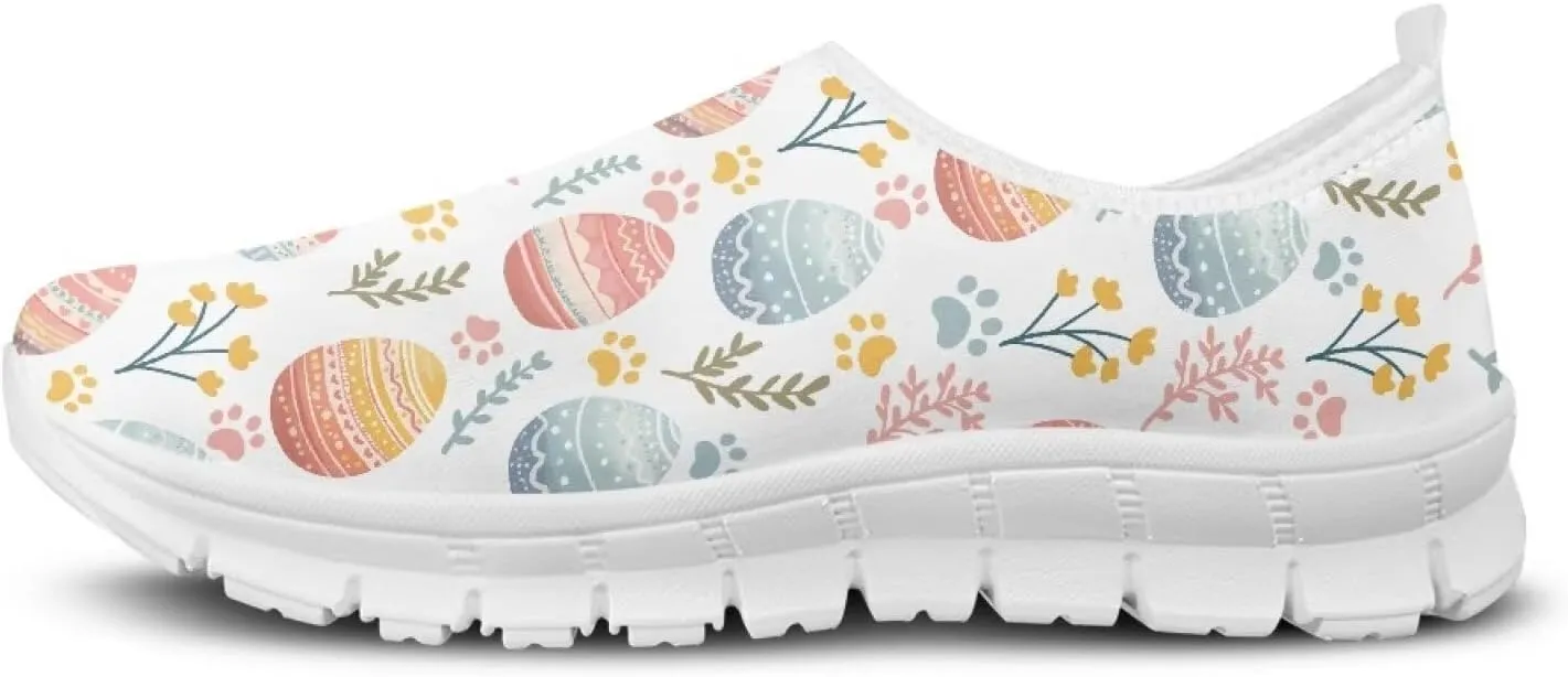 Casual Sneakers for Women Trendy Slip On Walking Shoes Comfy Work Shoes