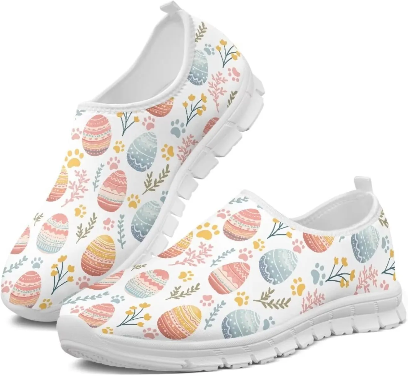 Casual Sneakers for Women Trendy Slip On Walking Shoes Comfy Work Shoes