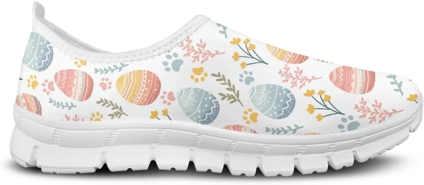 Casual Sneakers for Women Trendy Slip On Walking Shoes Comfy Work Shoes