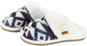 C.C Multi-Option Colorful Slip-On Slippers With Faux Fur Lining Indoor-Outdoor House For Women