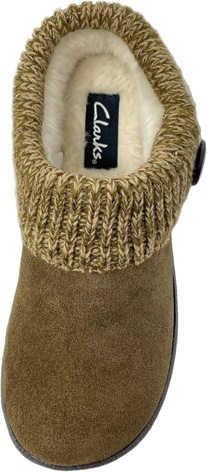 Clarks Angelina Women's Knitted Collar Clog Slipper