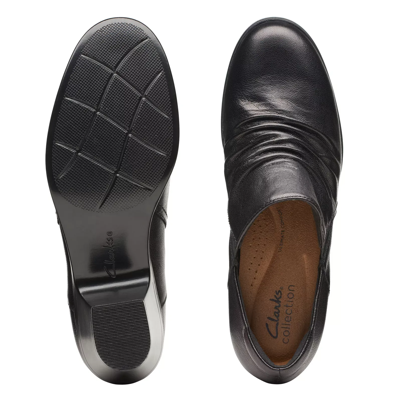 Clarks Women's Emily2 Cove Black Leather 26175029