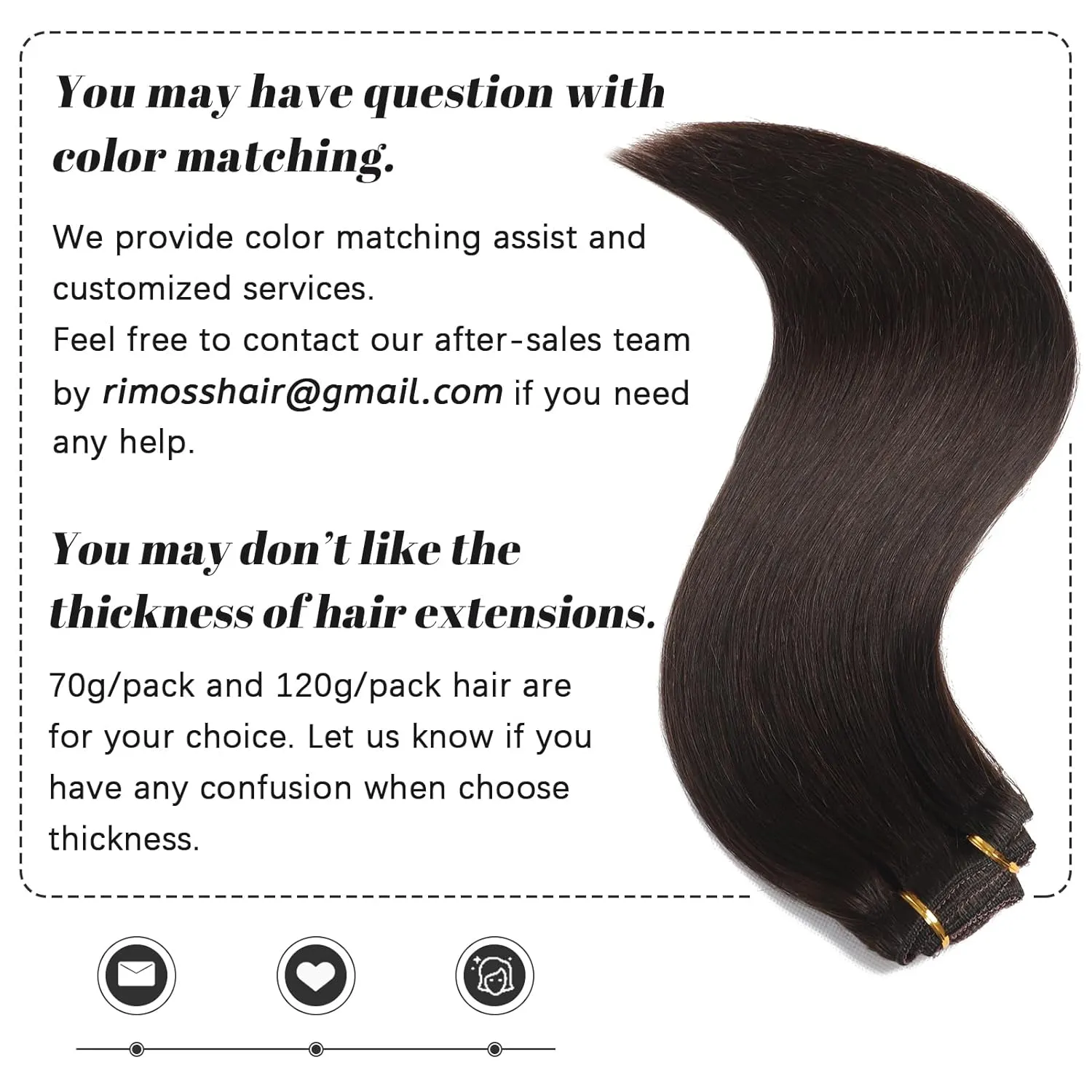 Clip in Hair Extensions Real Human Hair - 120g 20 Inch 7pcs, Dark Brown Color - Soft Remy Human Hair Clip in Hair Extensions Straight for Women (#2 20 Inch)