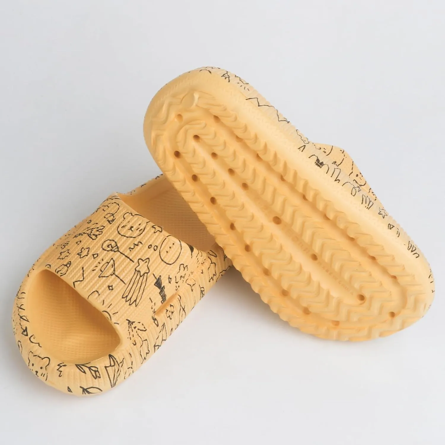 Cloud Slides for Kids, Non-Slip Slipper, Quick Drying Sandals for Boys and Girls, Home Shower Bathroom Beach Shoes for Toddler
