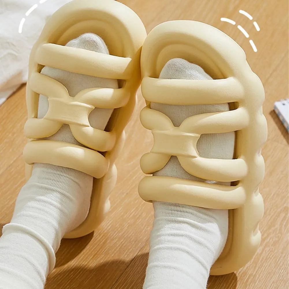 Cloud Slippers Pillow House Slippers for Women and Men|Non Slip Quick Drying Shower Slides Bathroom Sandals|Thick Sole|Indoor Or Outdoor