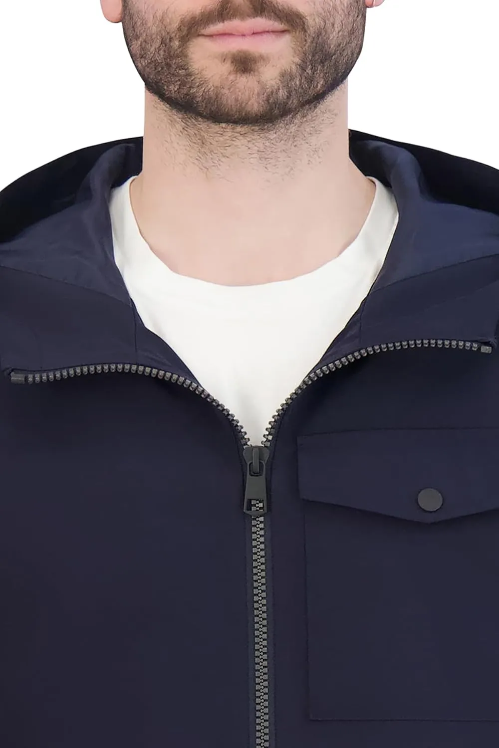 Cole Haan Men's Casual Durable Classic Sleek Nylon Coat