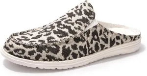 Colgo Womens Mules Shoes, Comfortable Slip on Canvas Shoes for Women
