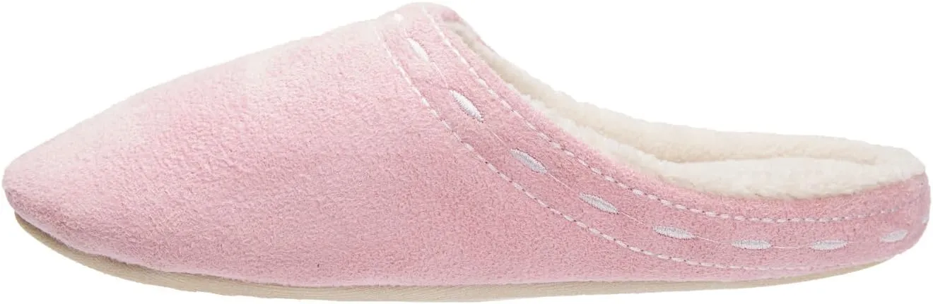 Comfortview Women's Wide Width Stitched Clog Slipper