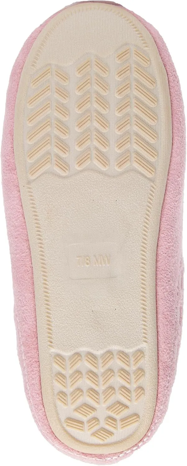 Comfortview Women's Wide Width Stitched Clog Slipper