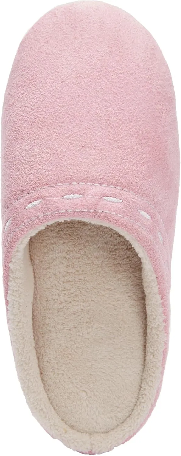Comfortview Women's Wide Width Stitched Clog Slipper