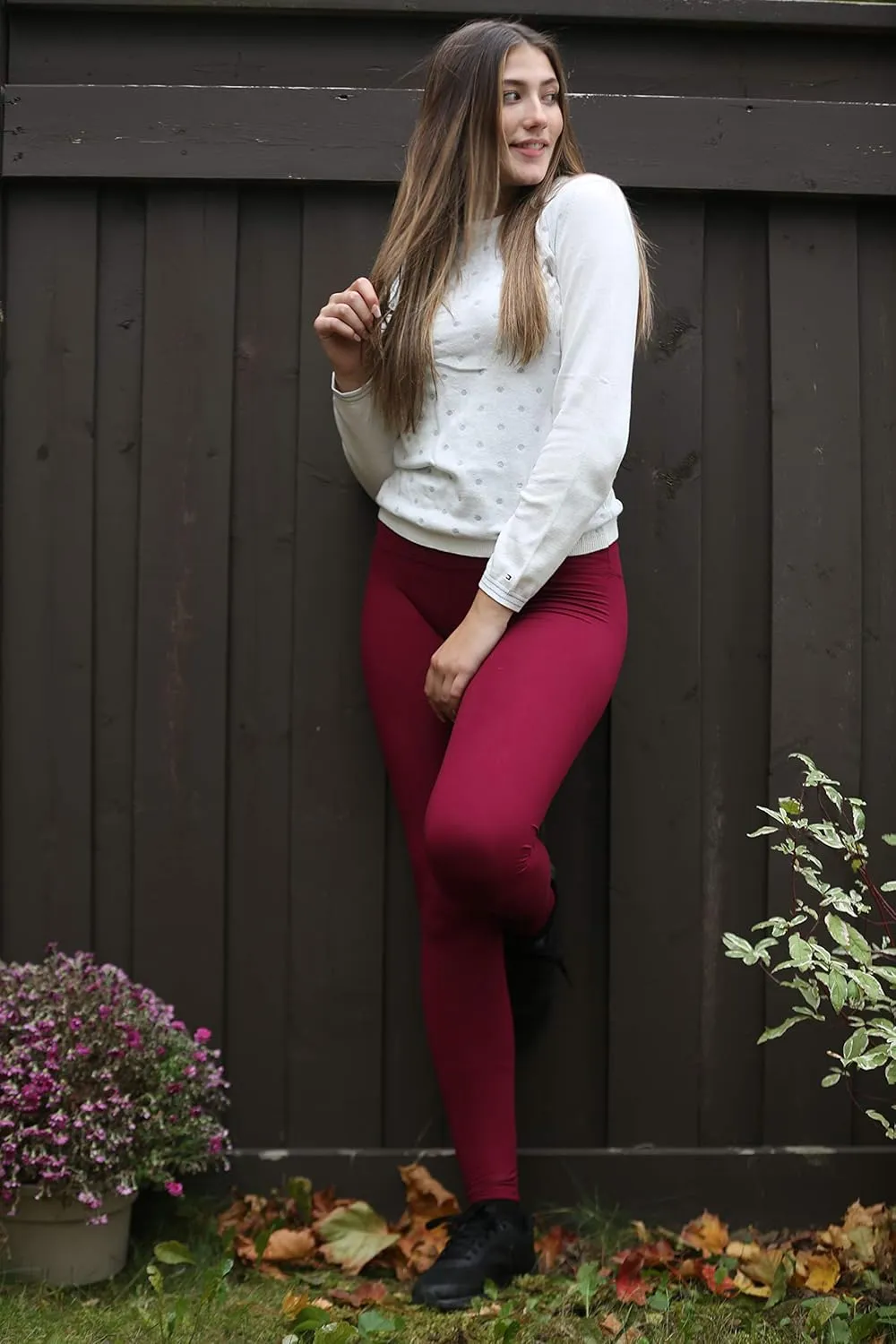COMFY FOREVER Leggings for Women W/5' High Waist Tummy Control Ankle Length Pants