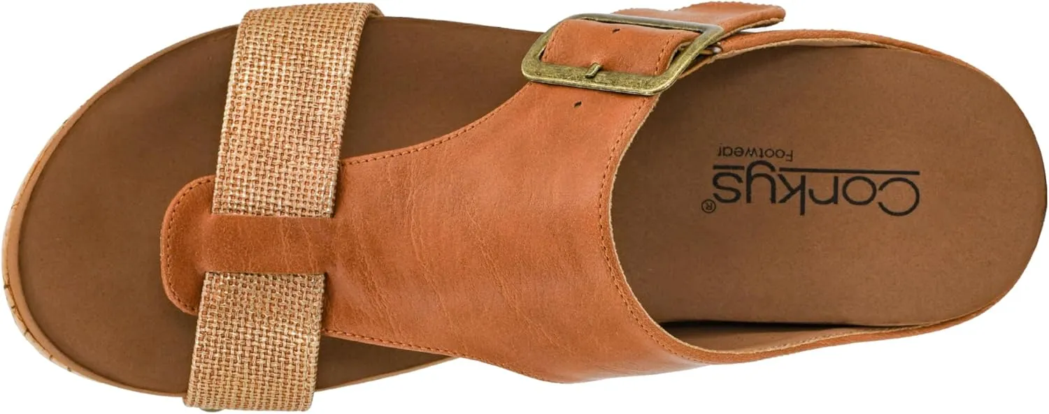Corkys Footwear Top Secret 2 inch Wedge, Featuring A Slip-on Design, Signature EVA Cushioned Insoles For All Day Wear, Studs Along The Outsole, And An Adjustable Buckle