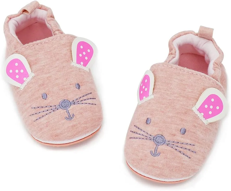 COSANKIM Infant Baby Boys Girls Slipper Soft Sole Non Skid Sneaker Moccasins Toddler First Walker Cirb House Shoes